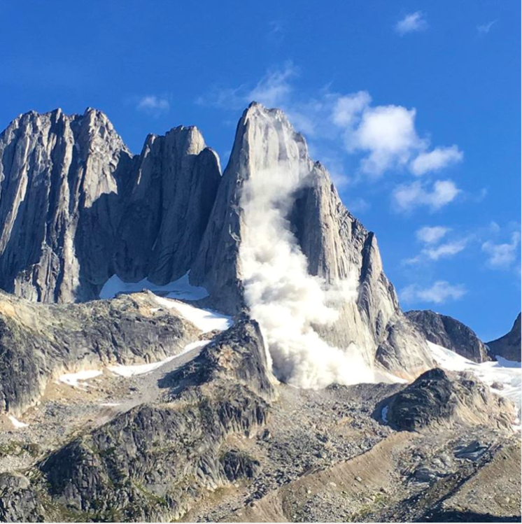 Rockfall on South Howser Tower